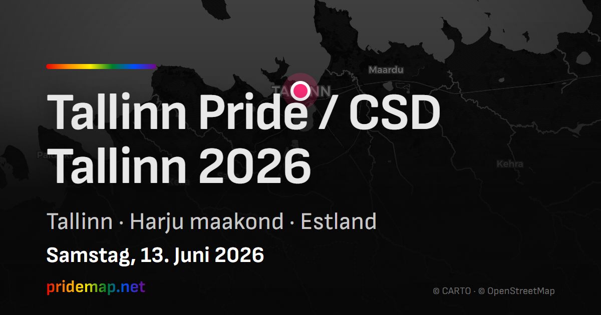 Tallinn Pride / CSD Tallinn 2026 — Tallinn, Estonia