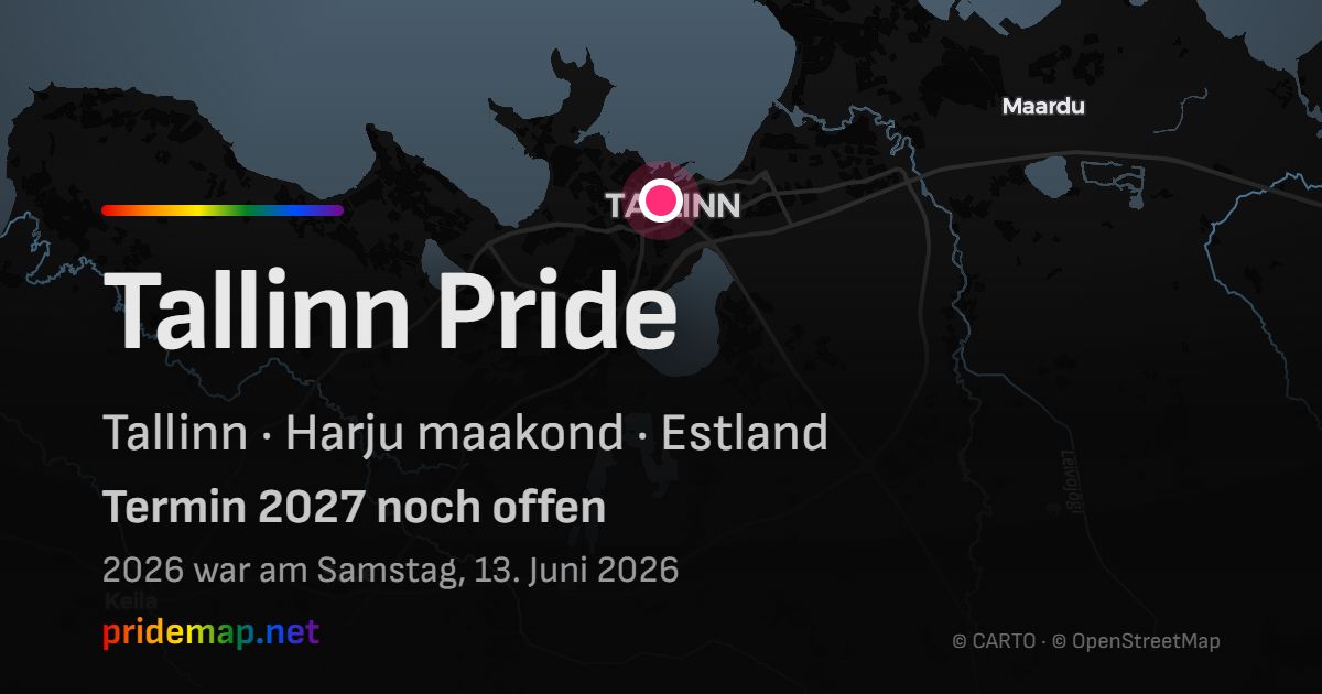 Tallinn Pride — Tallinn, Estland