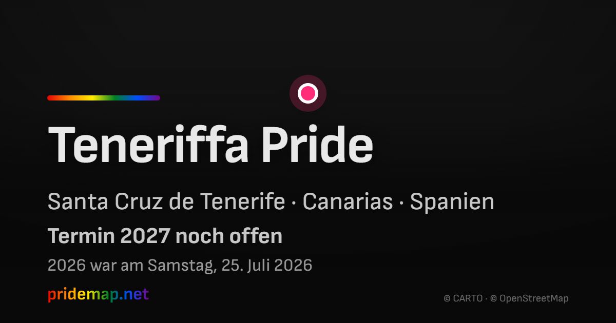 Teneriffa Pride — Santa Cruz de Tenerife, Spanien
