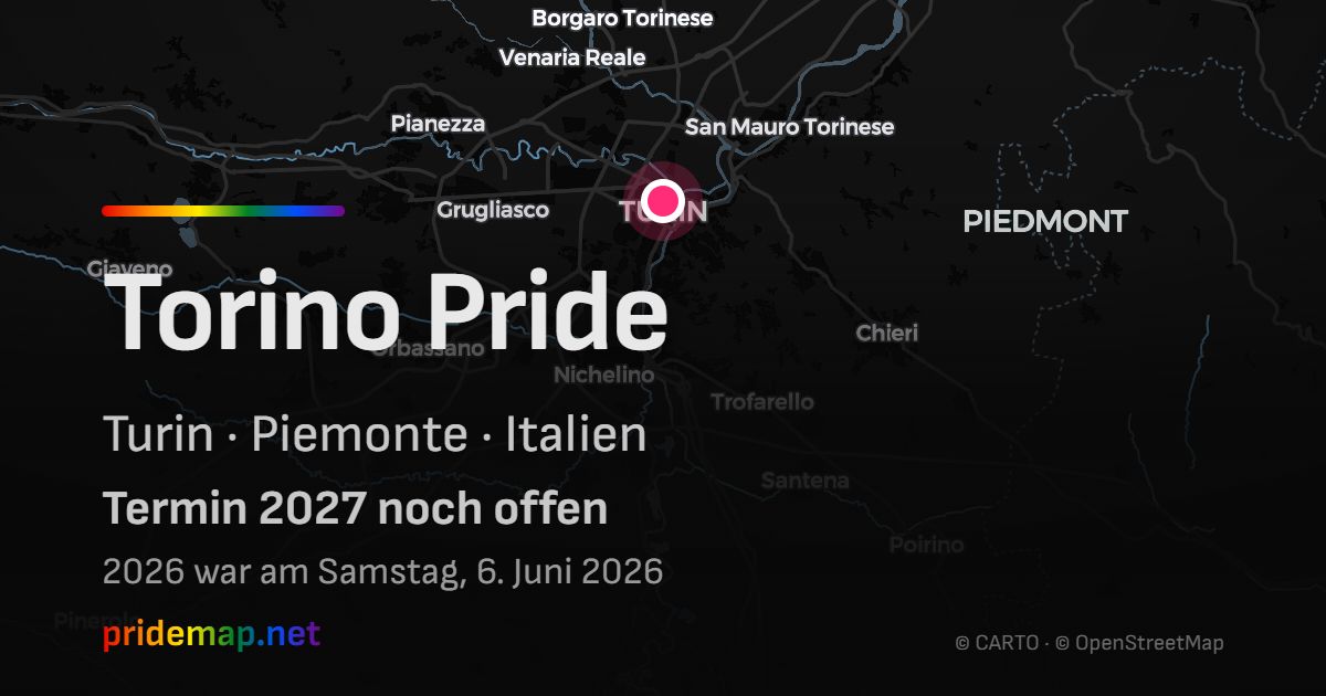 Torino Pride — Turin, Italien