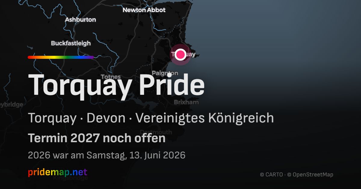 Torquay Pride — Torquay, Vereinigtes Königreich
