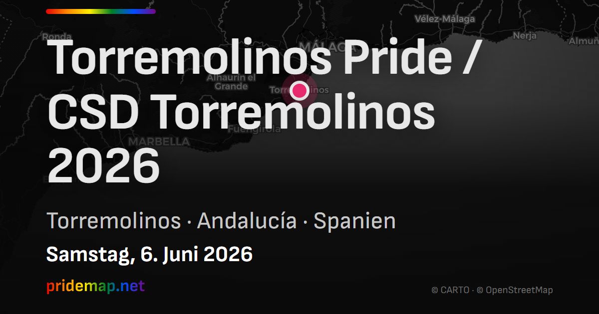 Torremolinos Pride / CSD Torremolinos 2026 — Torremolinos, Spanien