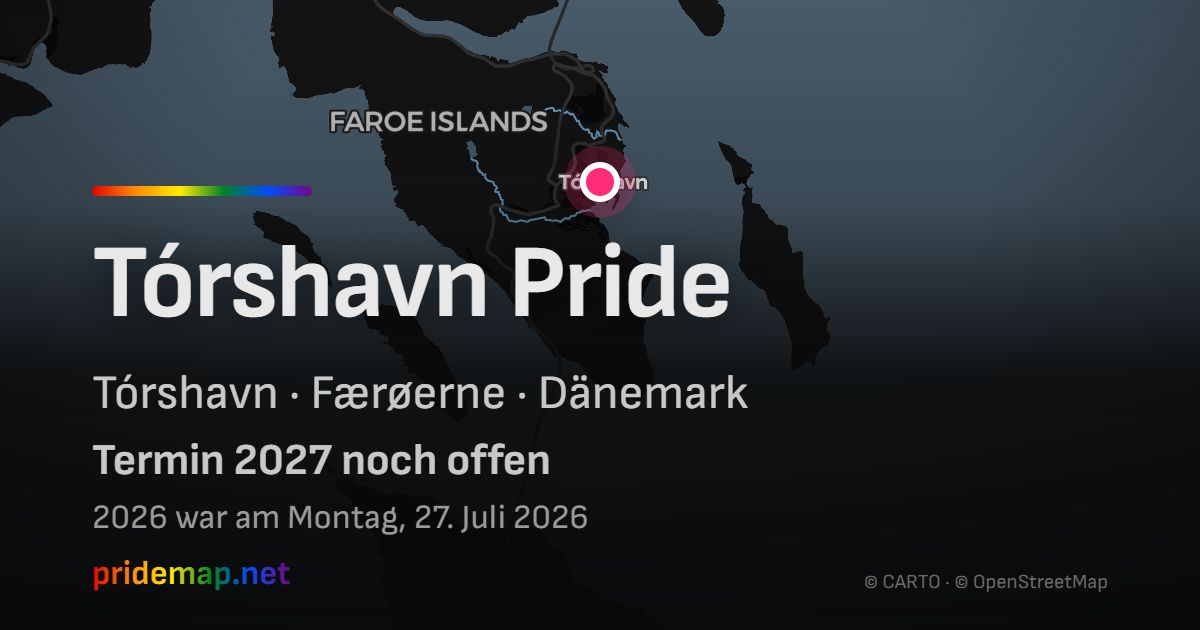 Tórshavn Pride — Tórshavn, Dänemark