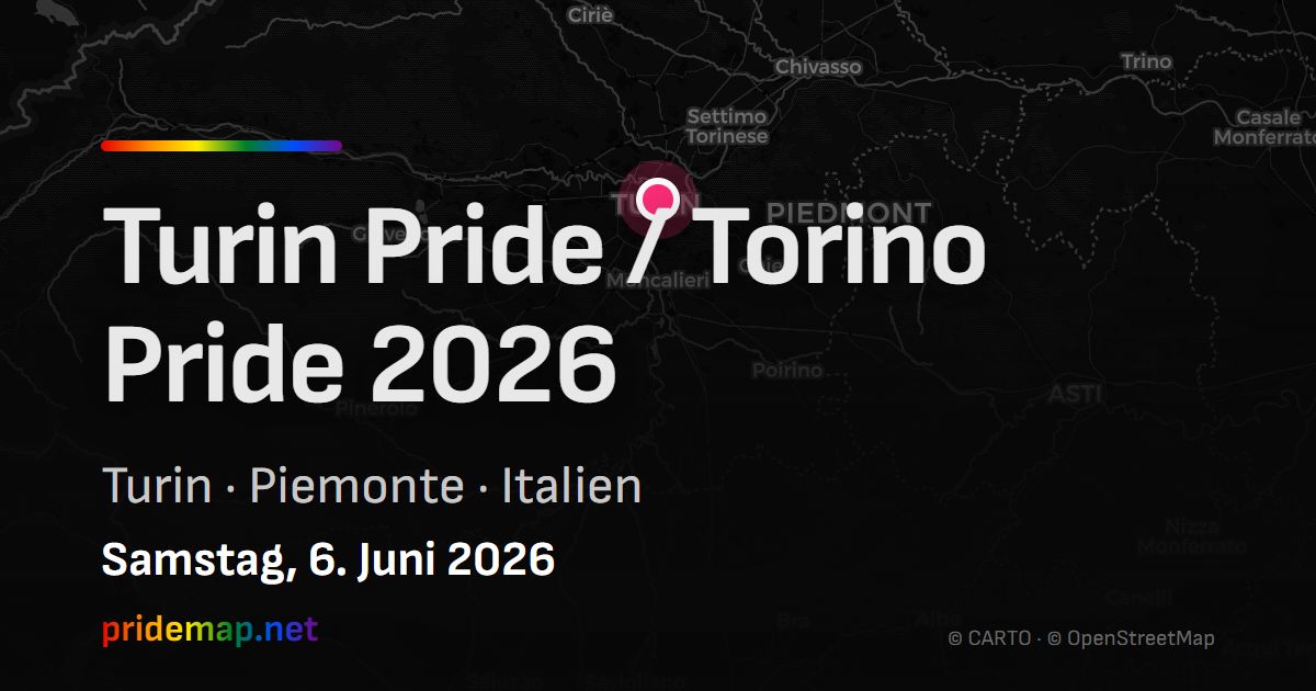 Turin Pride / Torino Pride 2026 — Turin, Italy