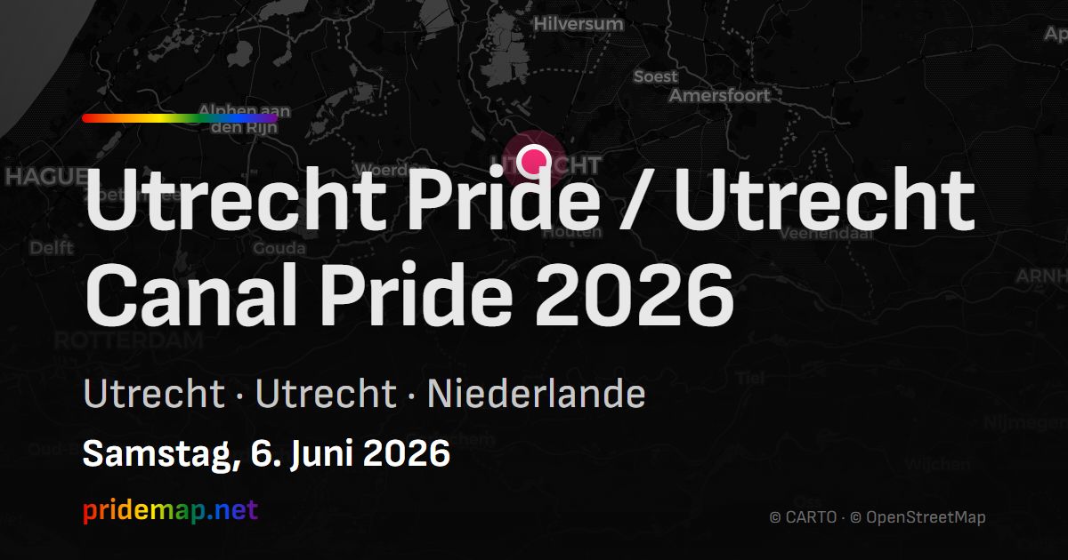 Utrecht Pride / Utrecht Canal Pride 2026 — Utrecht, Netherlands
