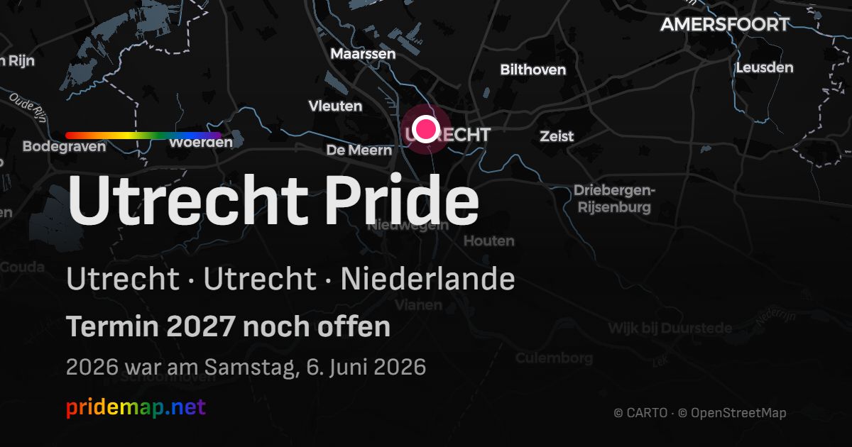 Utrecht Pride — Utrecht, Niederlande