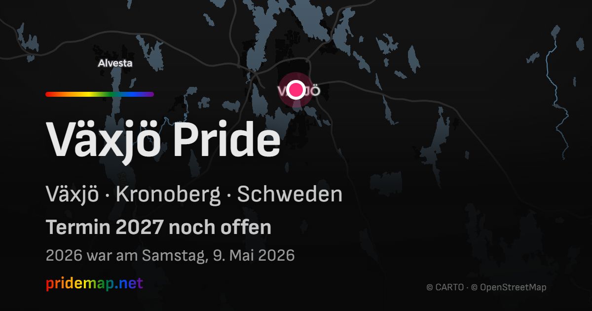 Växjö Pride — Växjö, Schweden