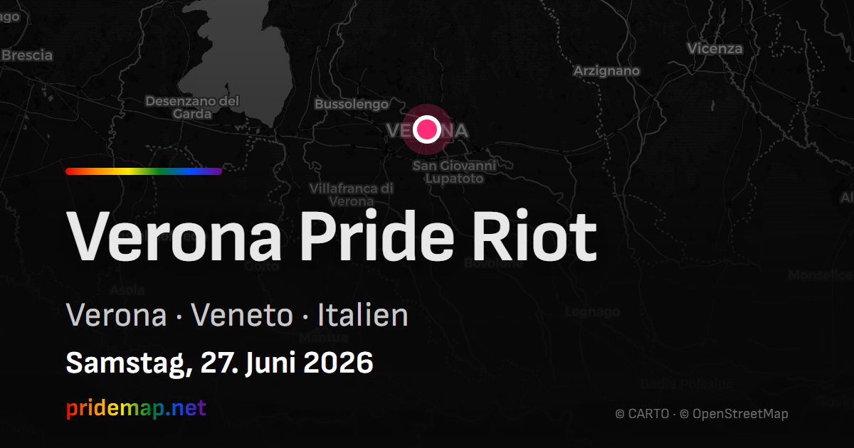 Verona Pride Riot — Verona, Italien