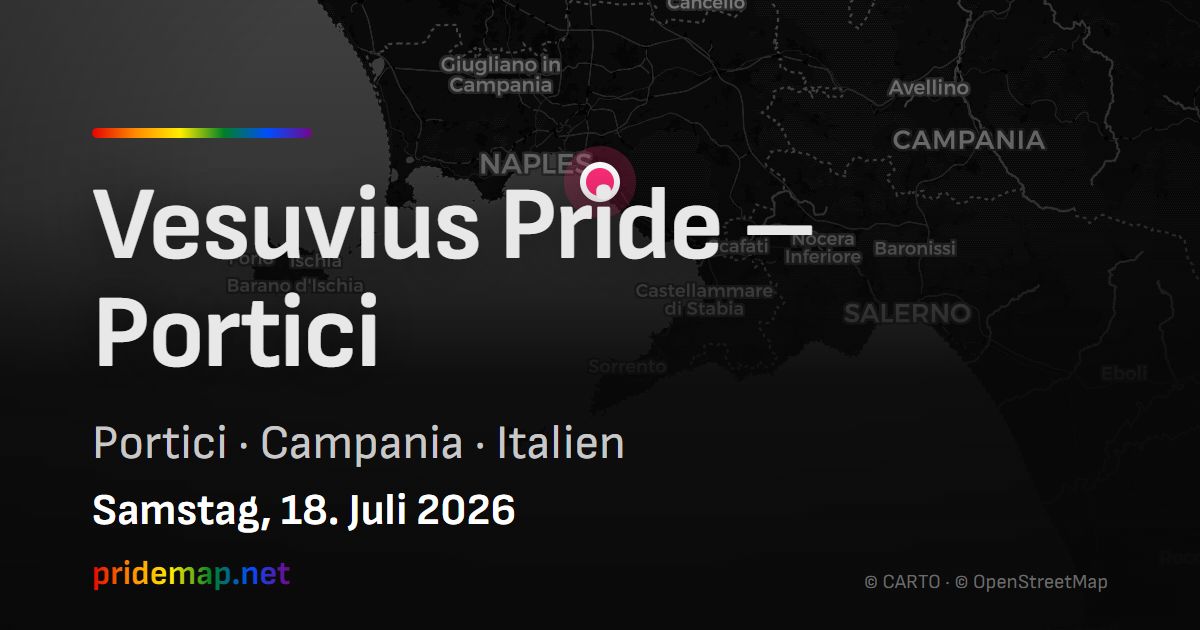 Vesuvius Pride – Portici — Portici, Italy