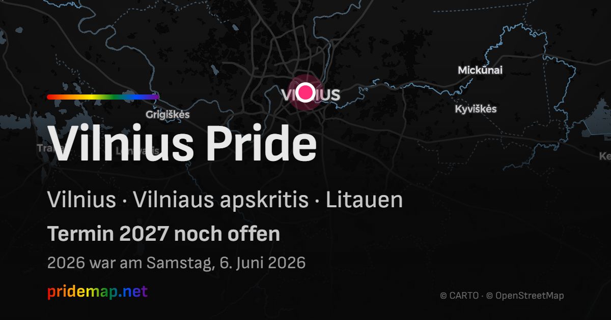 Vilnius Pride — Vilnius, Litauen