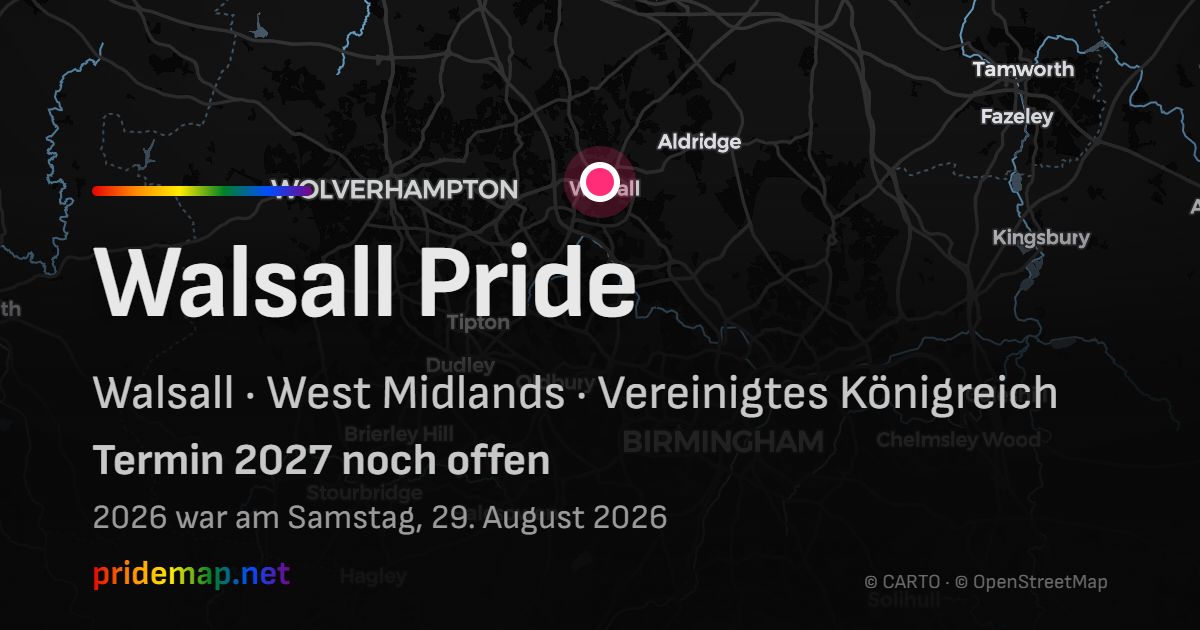 Walsall Pride — Walsall, United Kingdom