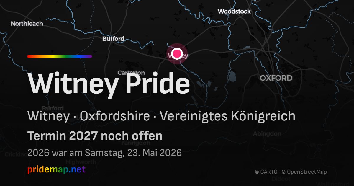 Witney Pride — Witney, United Kingdom