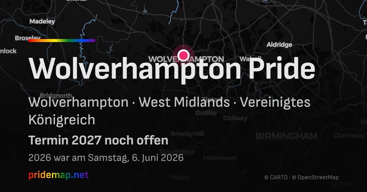 Wolverhampton Pride — Wolverhampton, Vereinigtes Königreich