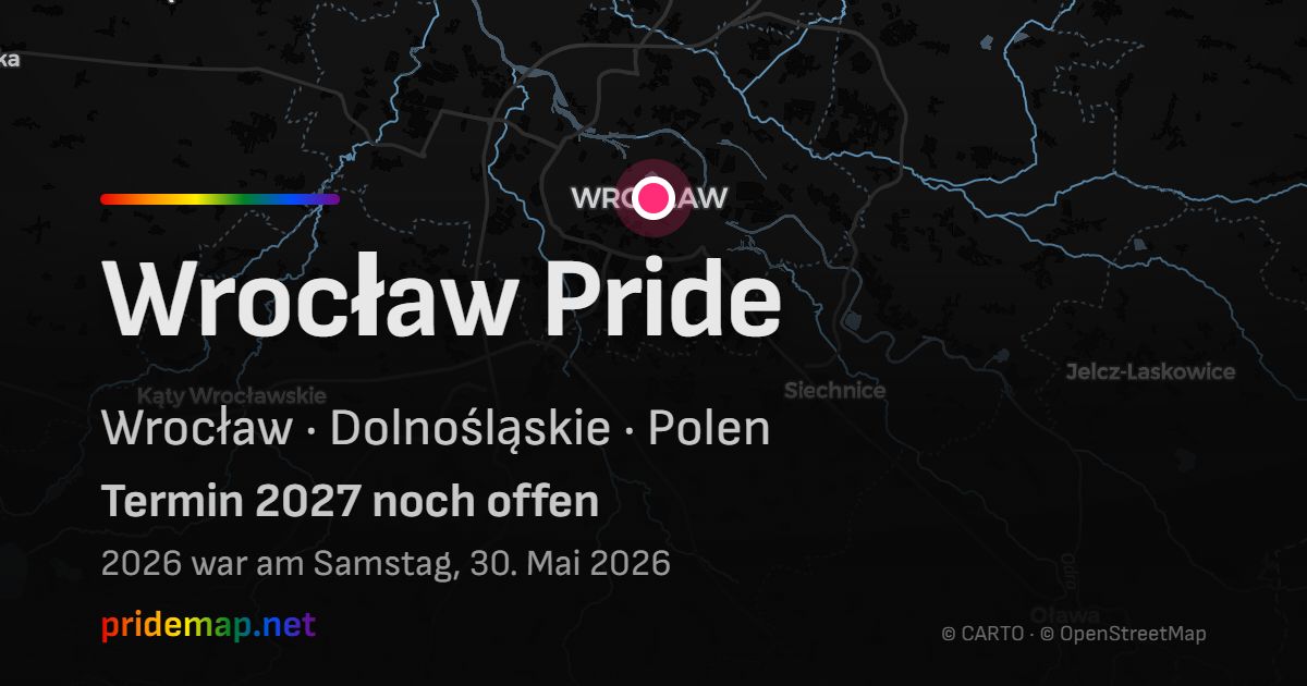 Wrocław Pride — Wrocław, Poland