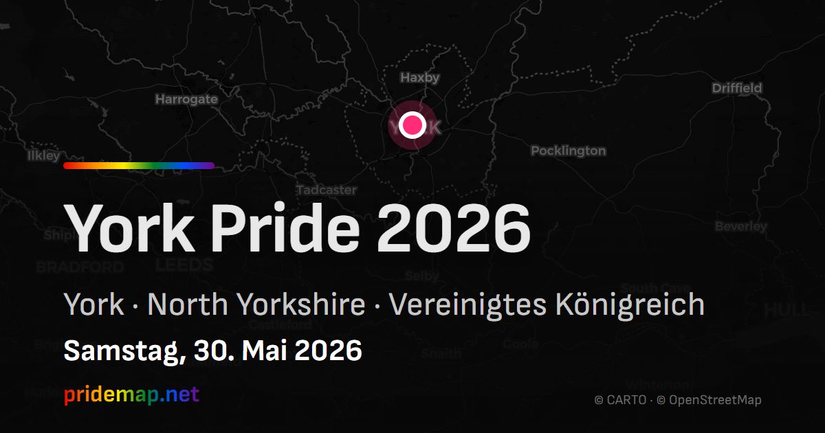 York Pride 2026 — York, United Kingdom