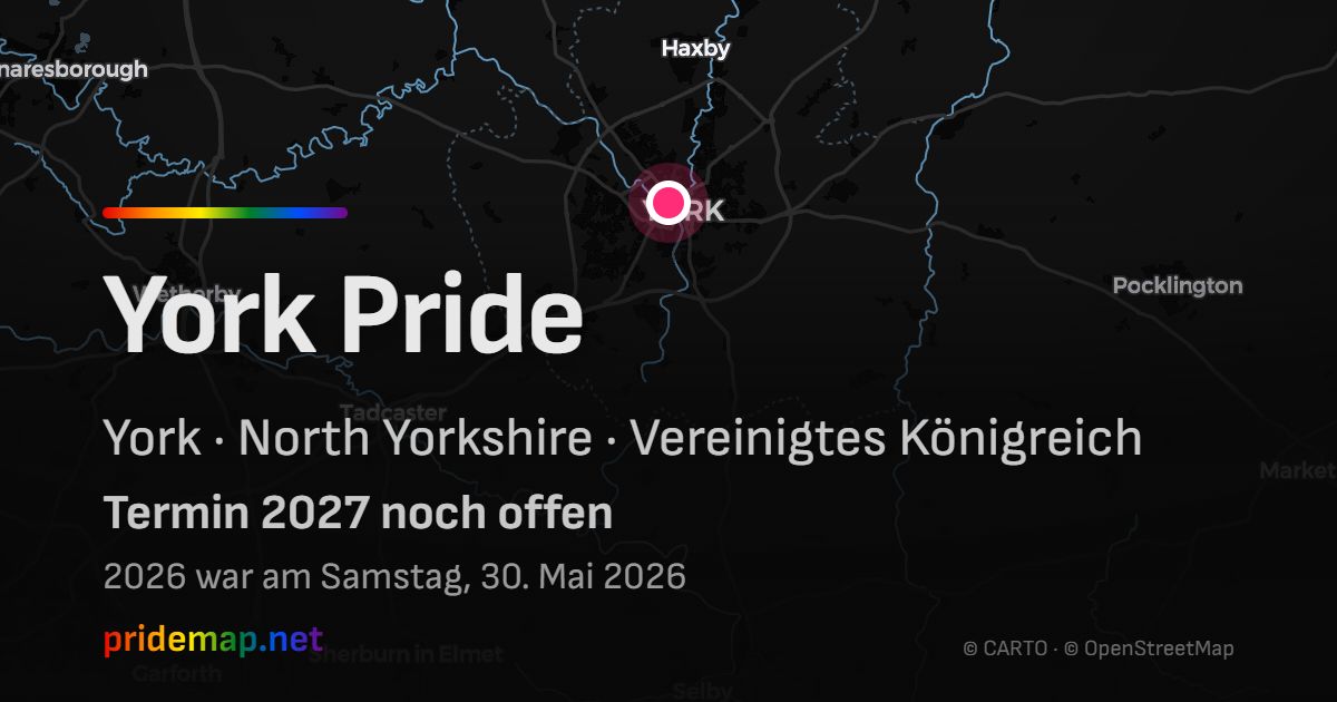 York Pride — York, United Kingdom