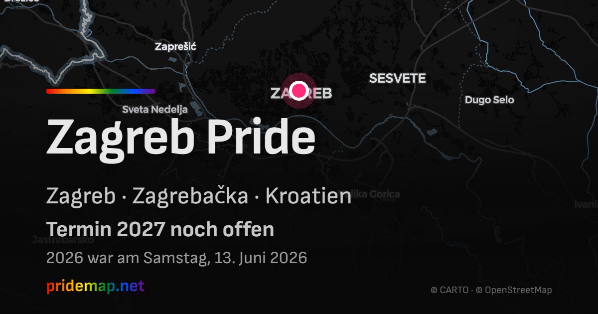 Zagreb Pride — Zagreb, Kroatien