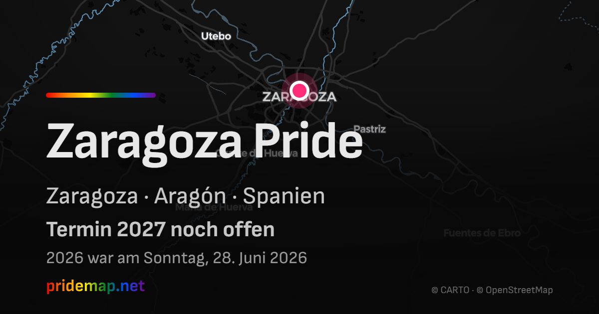 Zaragoza Pride — Zaragoza, Spanien